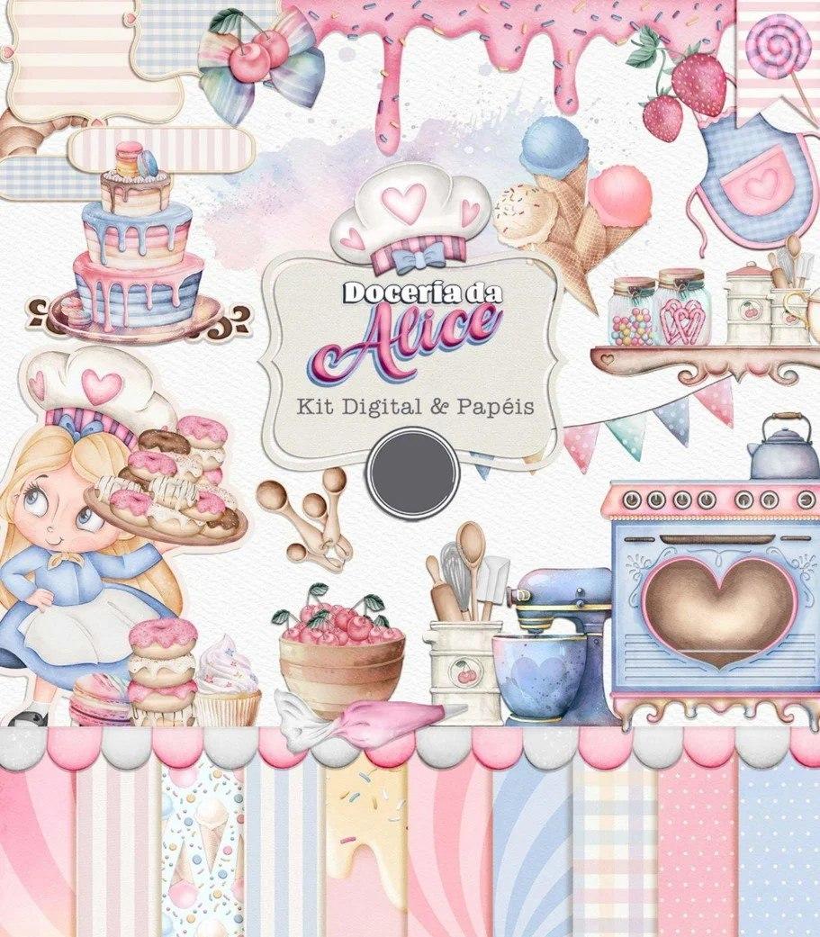 Kit Digital Doceria da Alicie - PNG