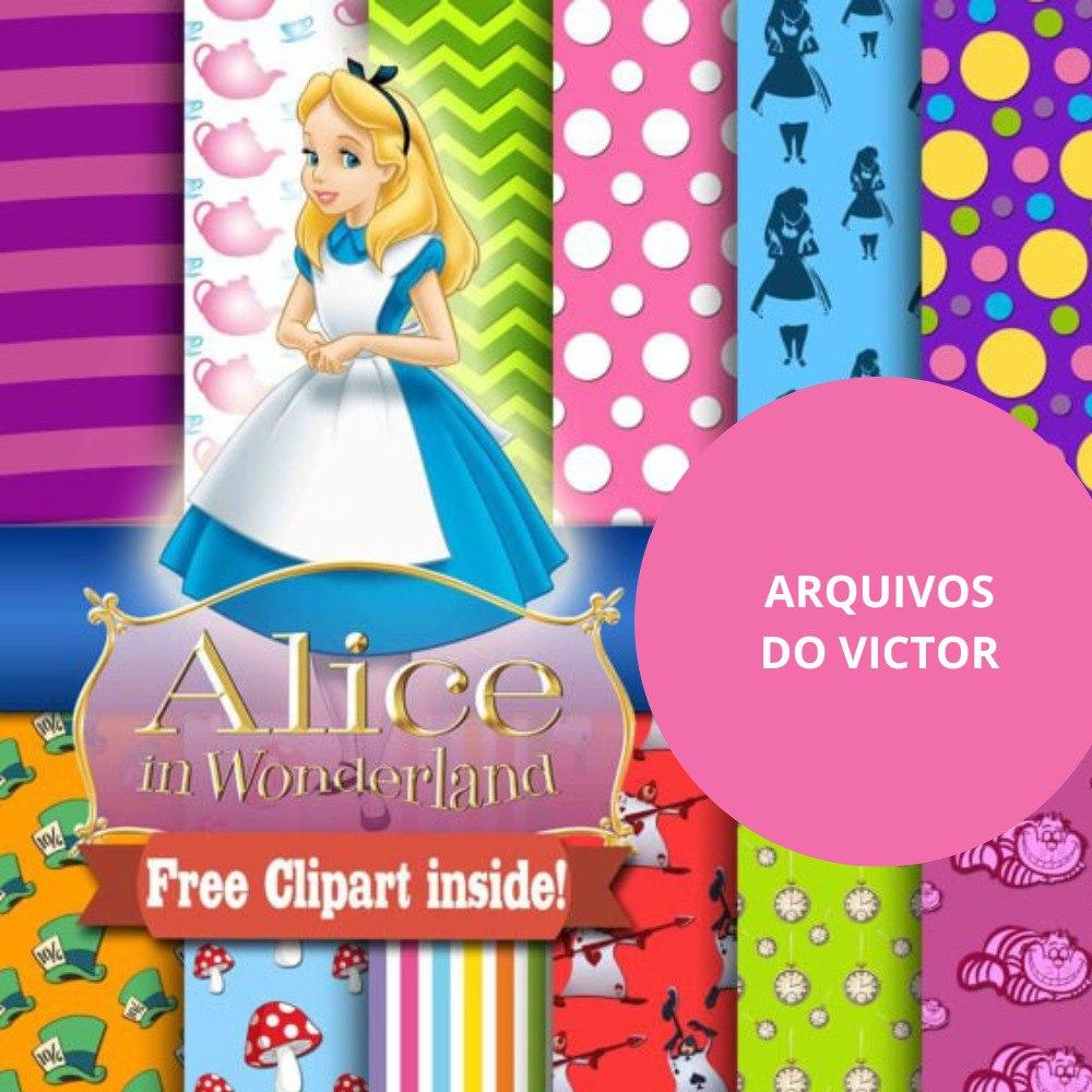 Kit Digital Alice in Wonderlan - PNG