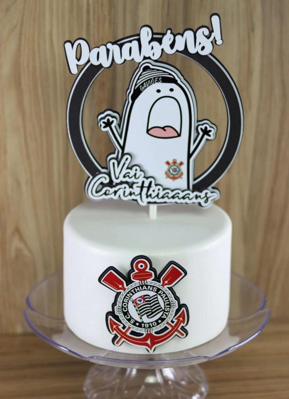 Topo de Bolo Flork Corinthiano- Studio