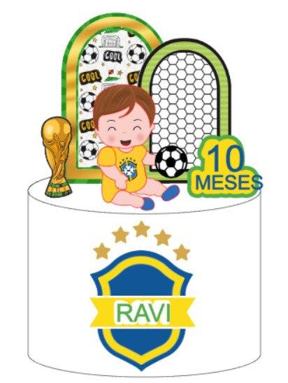 Topo de Bolo Copa Baby Ravi - Studio