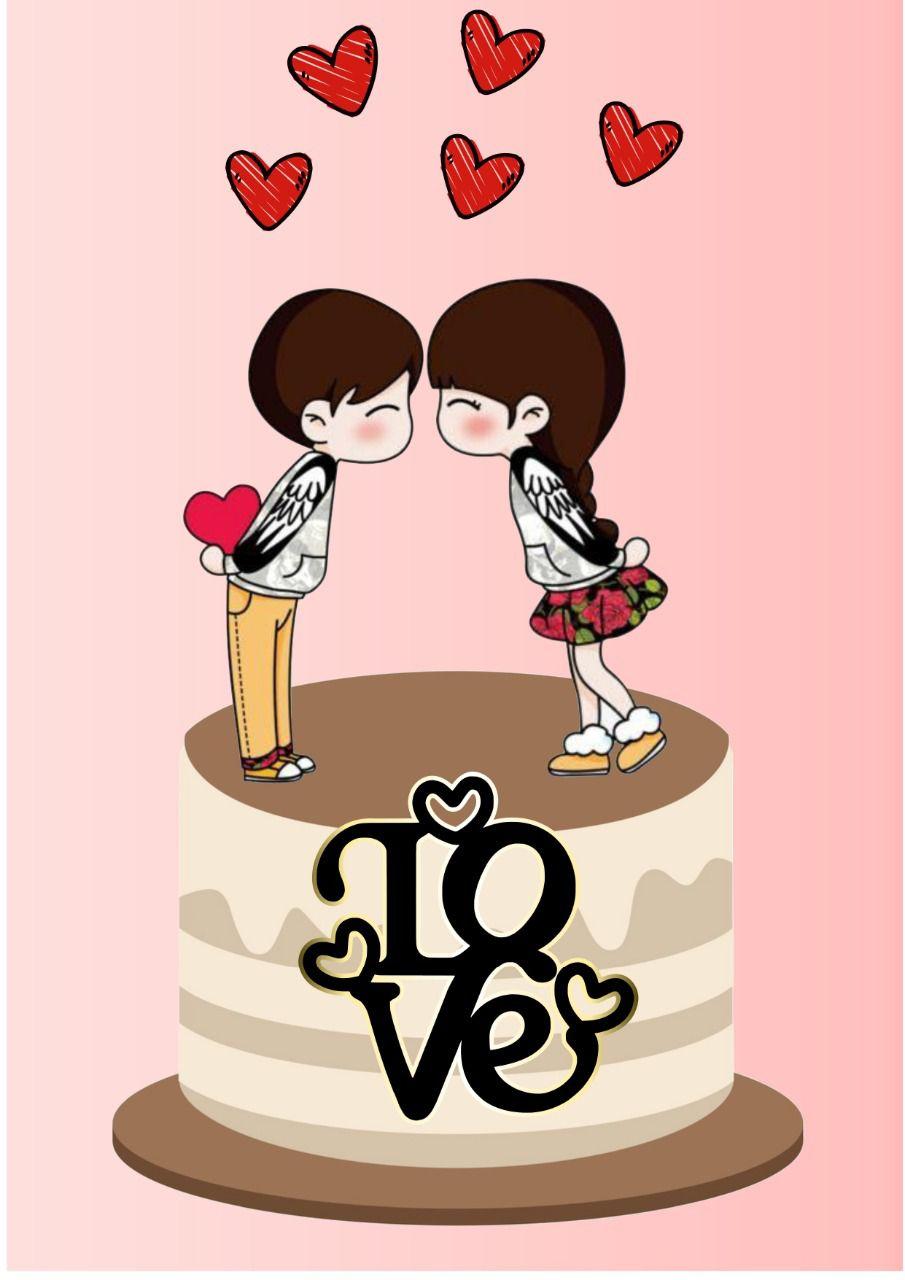 Topo de Bolo Casal Love - Studio