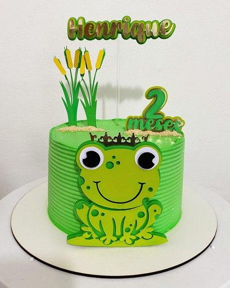 Topo de Bolo Sapinho Henrique - Studio