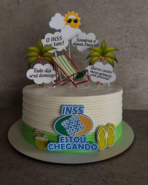Topo de Bolo INSS - Studio