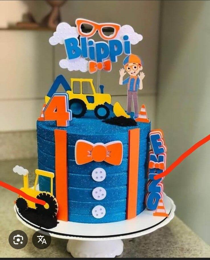 Topo de Bolo Blippi - Studio