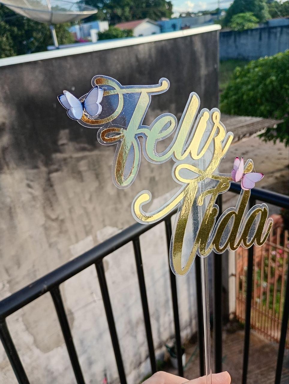TOPO DE BOLO FELIZ VIDA - STUDIO