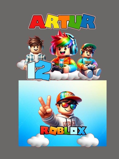 Topo de Bolo Roblox Artur - Studio