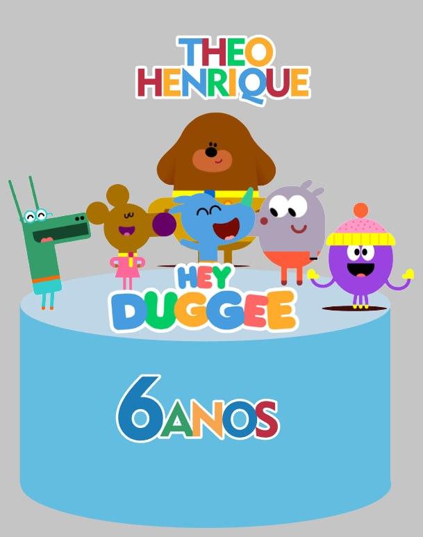 Topo de Bolo Hey Duggee Theo Henrique - Studio