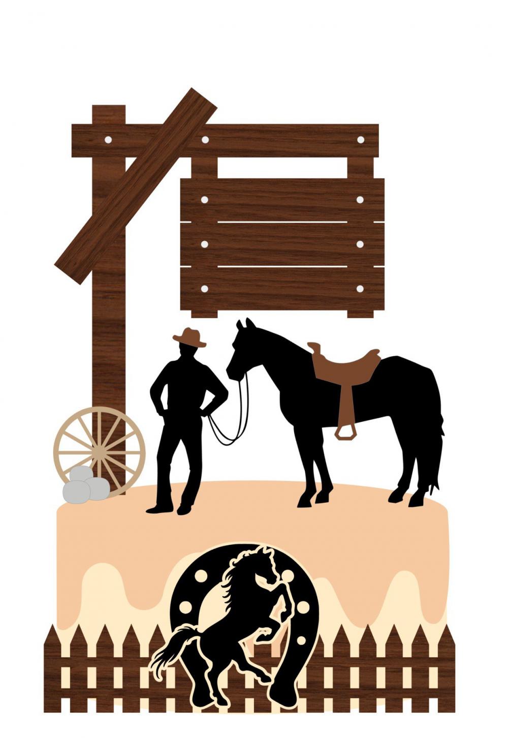 Topo de Bolo Haras Cavalo - Studio
