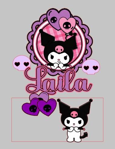 Topo de Bolo Kuromi Laila - Studio
