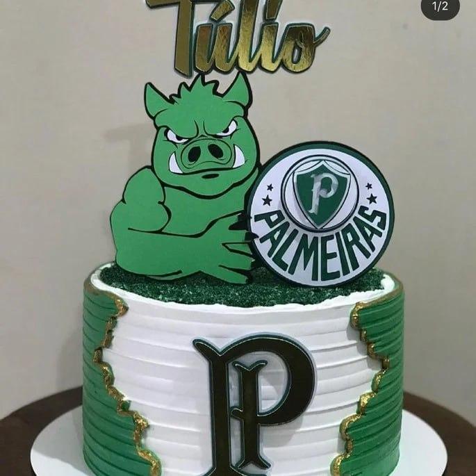 Topo de Bolo Palmeiras Tulio - Studio