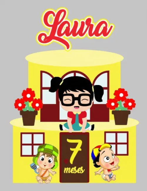 Topo de Bolo Chiquinha Laura - studio