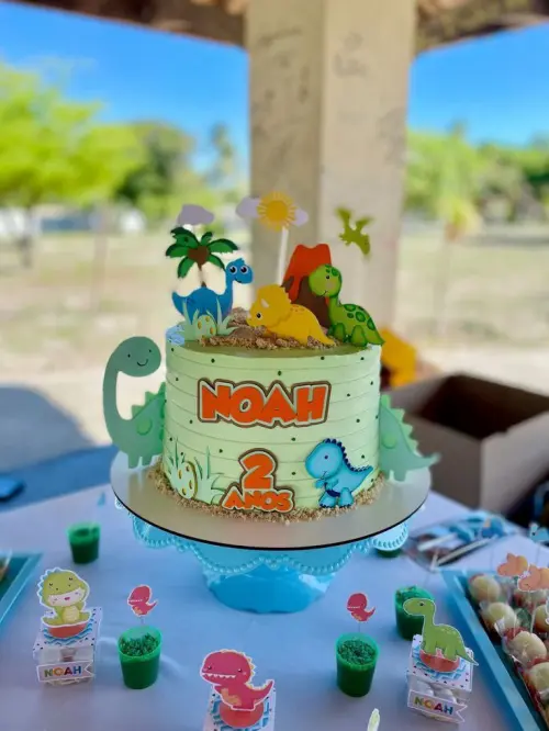 Topo de Bolo Dino Noah - Studii