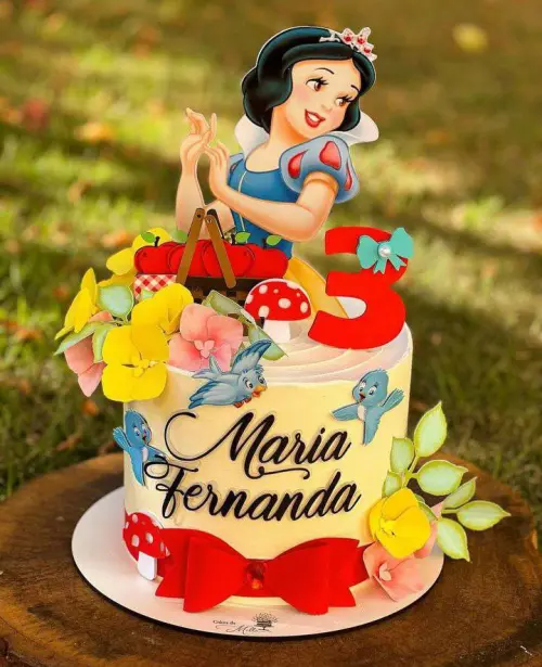 Topo de Bolo Branca de Neve Maria Fernanda - studio