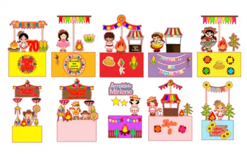 Topos de Bolos Juninos - Studio