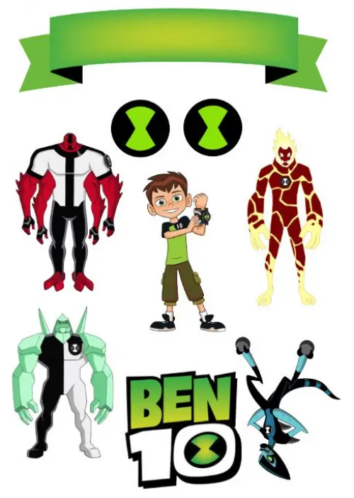 Topo de Bolo Ben 10 - Studio