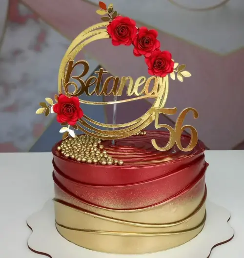 Topo de Bolo Círculo Betanea - Studio