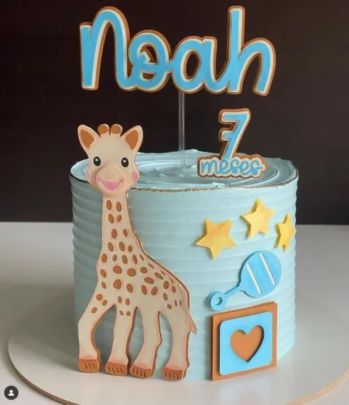 Topo de Bolo Girafa Noah - studio