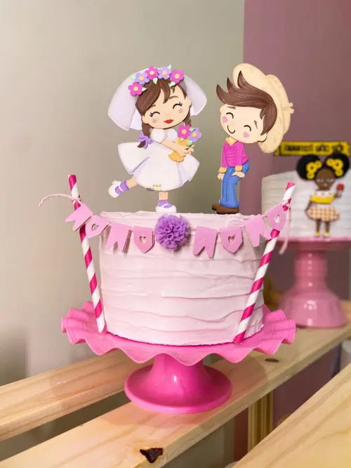 Topo de Bolo Casamento na Roça- studio