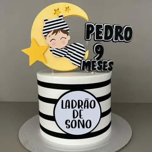 Topo de Bolo Ladrão de Sono Pedro - Studio