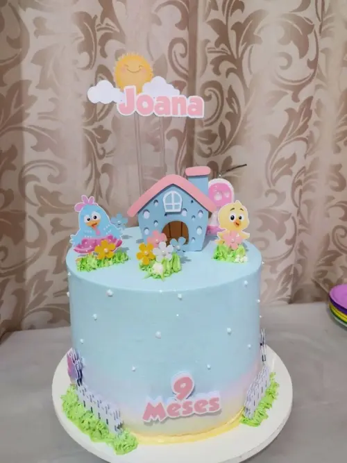 Topo de Bolo Galinha Pintadinha Joana - Studio