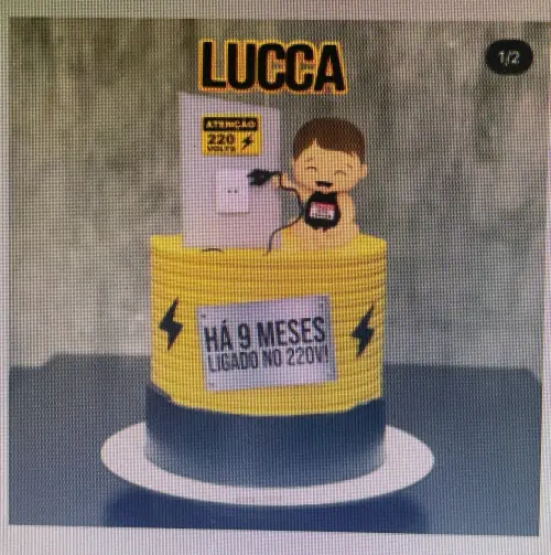 Topo de Bolo Ligado no 220 - Studio