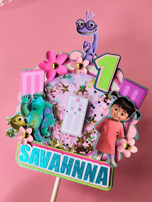 Topo de Bolo Monstro SA Savahnna -studio