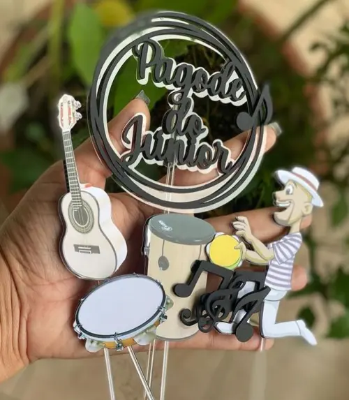 Topo de Bolo Pagode Júnior - Studio