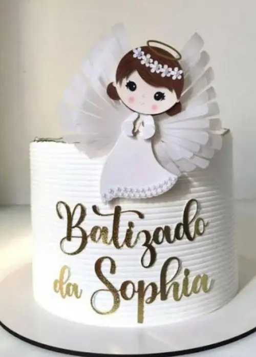Topo de Bolo Batizado da Sophia - Studio