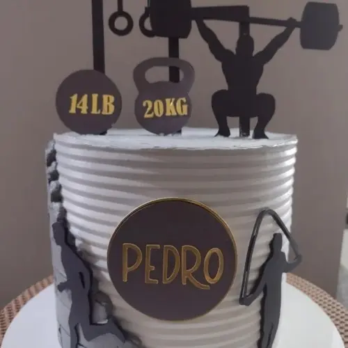 Topo de Bolo Academia Pedro - Studio