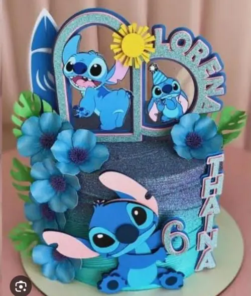 Topo de Bolo Stitch Lorena/Thaina - Studio