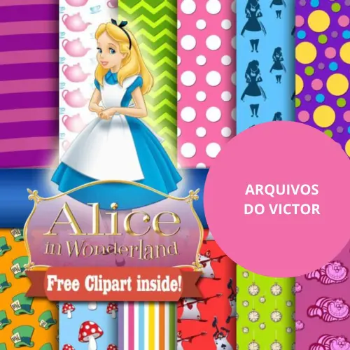 Kit Digital Alice in Wonderlan - PNG