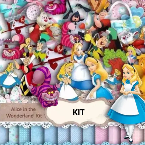 Kit Digital Alice in The Wonderlan - PNG