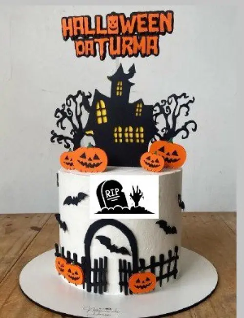 Topo de Bolo Halloween da Turma - Studio