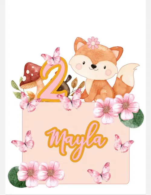 Topo de Bolo Bosque Mayla - Studio