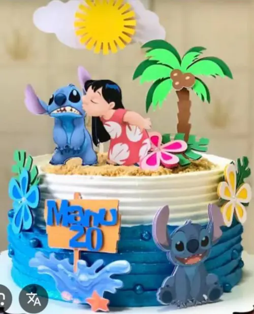 Topo de Bolo Lilo e Stitch Manu - Studio