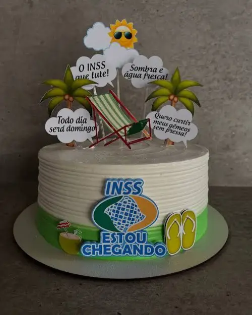 Topo de Bolo INSS - Studio