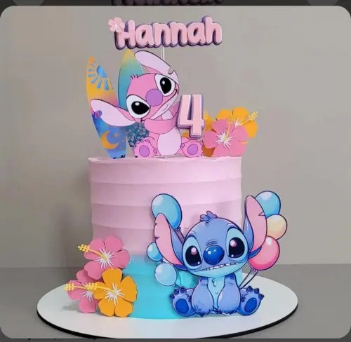 Topo de Bolo Stitch Hannah - Studio