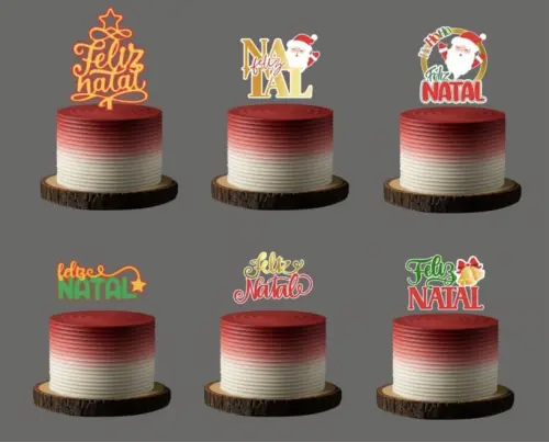 Topo de Bolo Natal 2026 - Studio