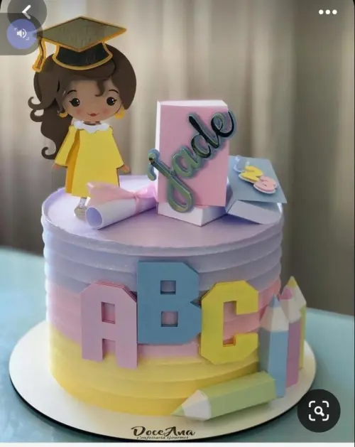 Topo de Bolo ABC Jade - Studio