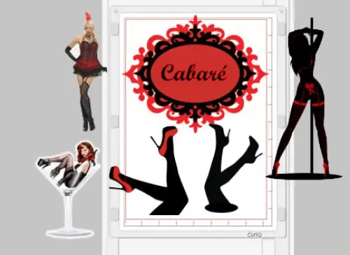 Topo de Bolo Cabaré - Studio