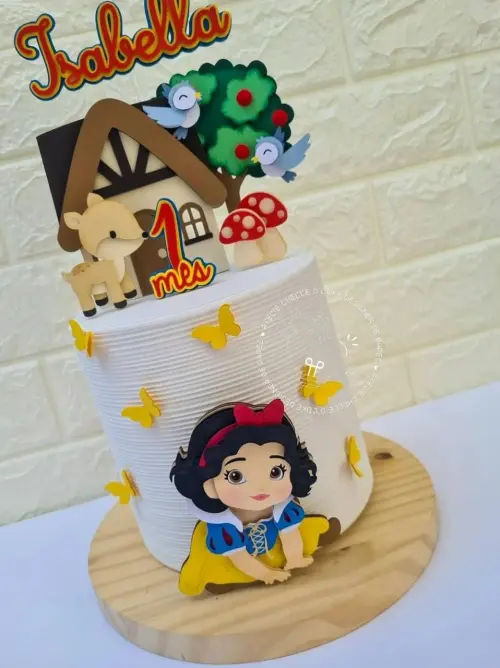 Topo de Bolo Branca de Neve Baby  Isabella - Studio