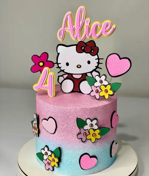 TOPO DE BOLO HELLO KITTY ALICE- STUDIO