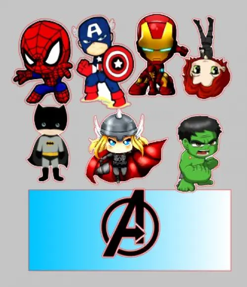 TOPO DE BOLO VINGADORES BABY- STUDIO