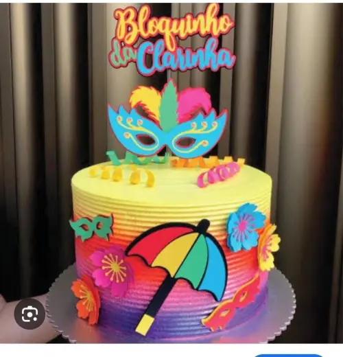 TOPO DE BOLO BLOQUINHO DA CLARINHA -STUDIO