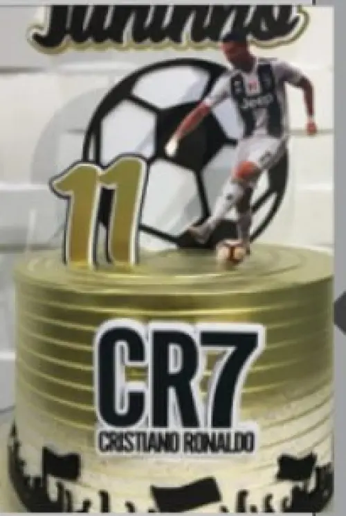 Topo de Bolo Cr7 Juninho - Studio