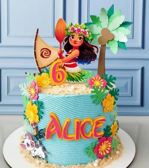 Topo de Bolo Moana Alice - Studio