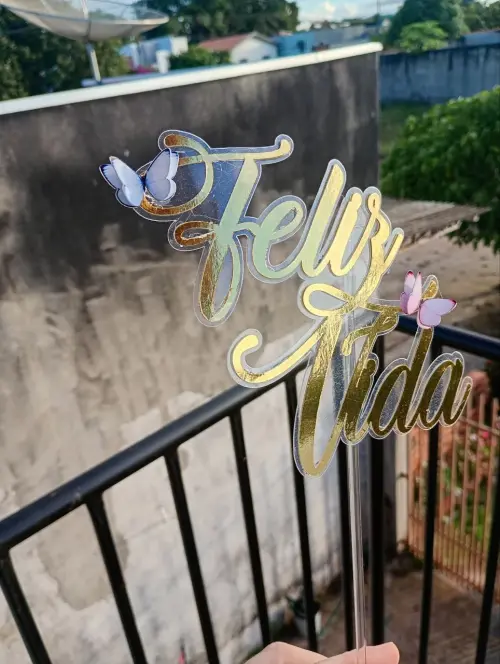 TOPO DE BOLO FELIZ VIDA - STUDIO