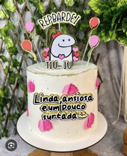TOPO DE BOLO FLORK REP BARDEI LINDA ,  ANSIOSA.. -STUDIO