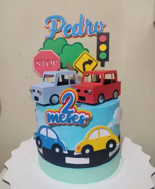 Topo Carros 3D Pedro - Studio