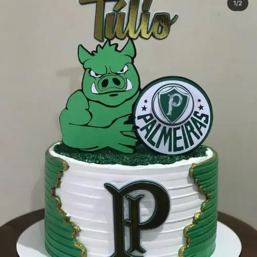 Topo de Bolo Palmeiras Tulio - Studio
